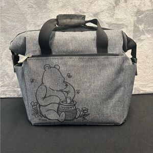 Disney Gray Winnie the Pooh Carry Bag with Front Zip